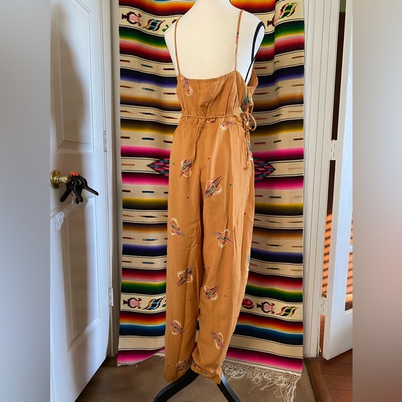 SOLD!! 60s 70s RARE DEAD STOCK SPACE PRINT VINTAGE JUMPSUIT - Picture 6 of 10